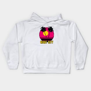 Night City Sunrise Kids Hoodie